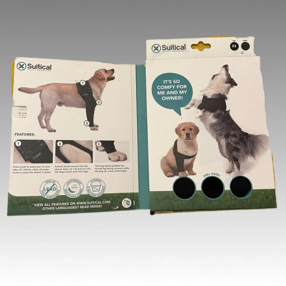 SUITICAL Recovery Sleeve Dog XS Surgery vet recommend cone alt NEW EXTRA SMALL